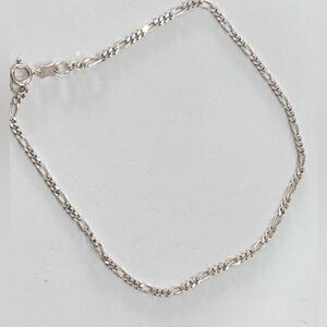 925 Sterling Elegant Silver figuring Chain Anklet